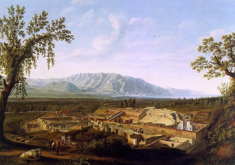 Jakob Philipp Hackert The Excavations of Pompeii Germany oil painting art